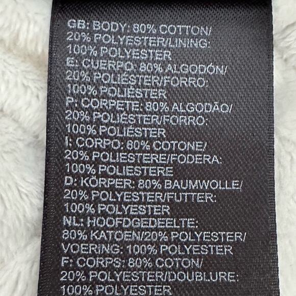 The North Face Caroluna Cream Oatmeal Quilted jacket SMALL Full Zipper - Picture 7 of 15